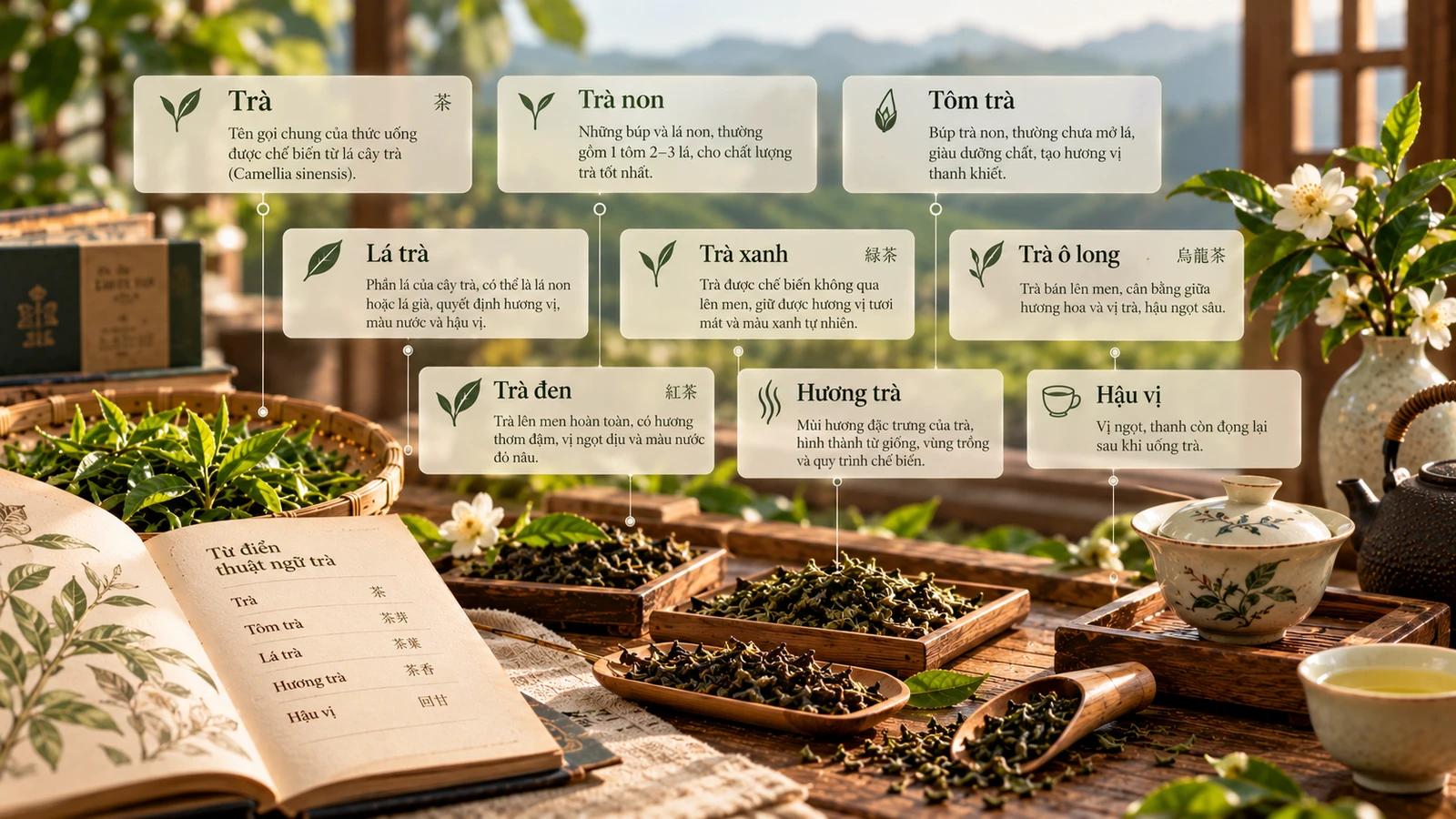 Từ điển nhỏ về trà: các thuật ngữ thường gặp